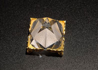 جوایز کریستالی شیشه ای K9 White اندازه سفارشی با پایه فلزی طلا
